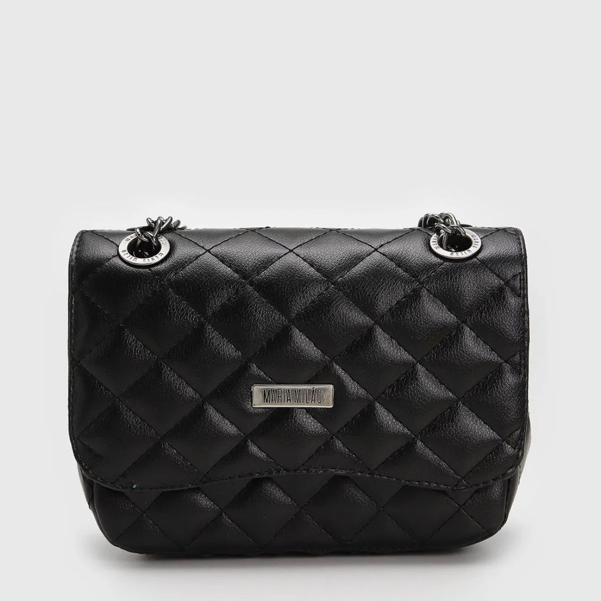 Bolsa Clássica Matelassê com Alça de Corrente – Preta