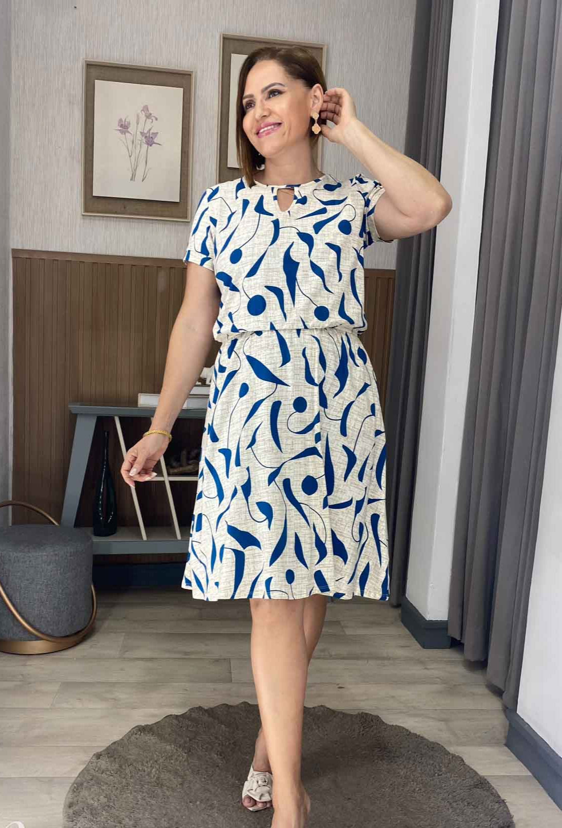 VESTIDO ANGÉLICA ESTAMPADO