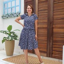 VESTIDO AURORA COM BOLSOS BLUSÊ