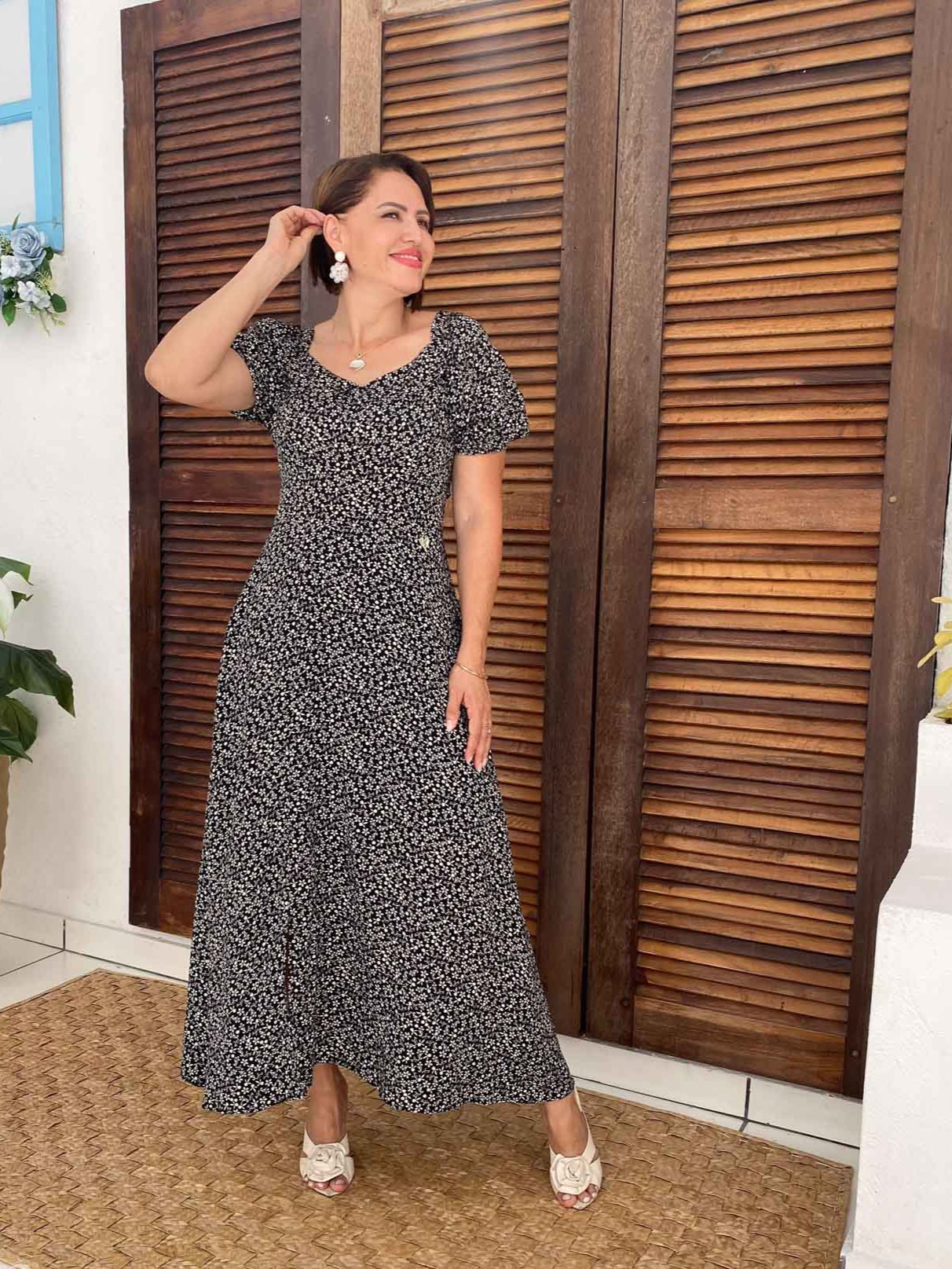 VESTIDO CÁSSIA EVASÊ LONGO